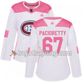Montreal Canadiens tröja Max Pacioretty 67 Vit 2017-2018 Adidas Rosa Fashion Authentic - Dame NHL Tröjor